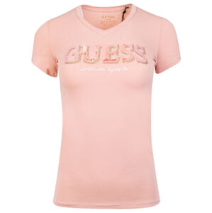 Guess dámské tmavě růžové tričko - M (G6M1)